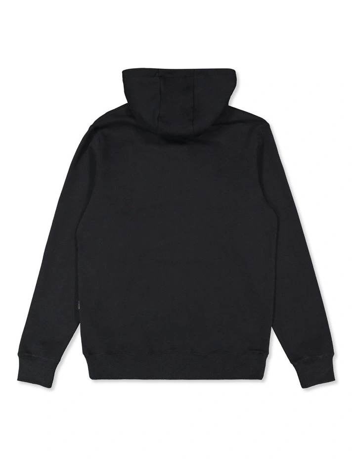 Global Pullover Hoodie in Black image 2