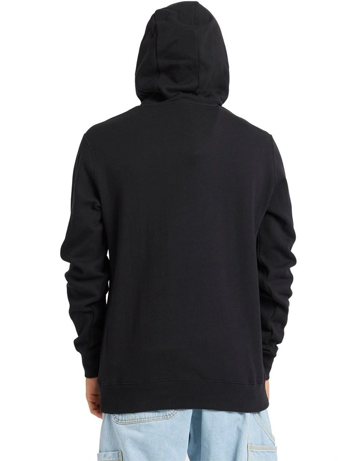 Channel Fix Pullover Hoodie in Black image 2