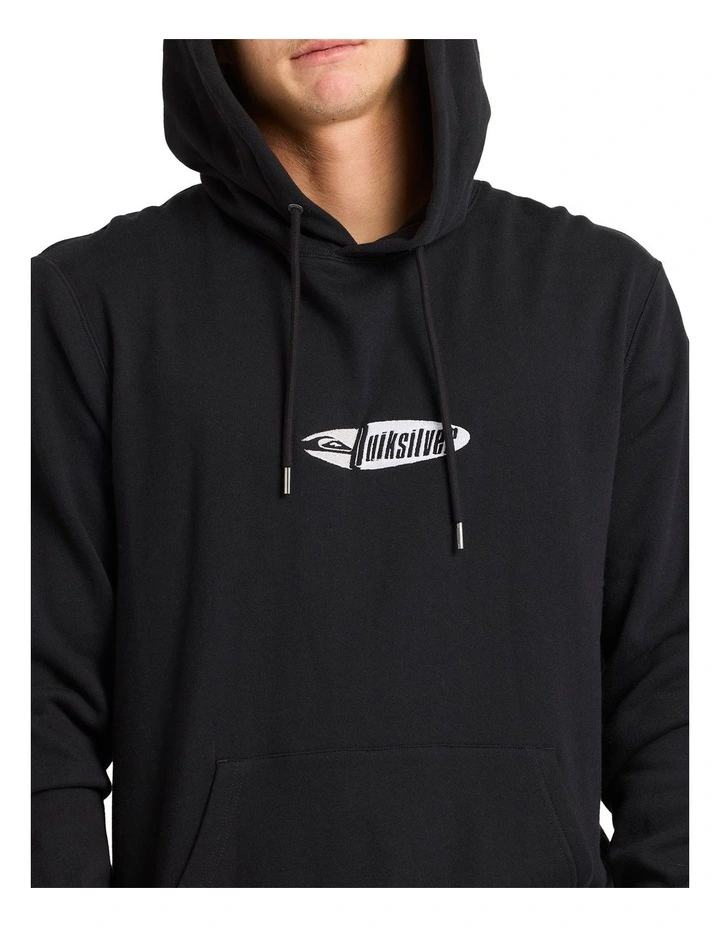 Channel Fix Pullover Hoodie in Black image 4
