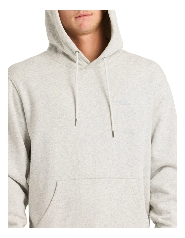 Salt Water Pullover Hoodie in Light Grey Heather image 4
