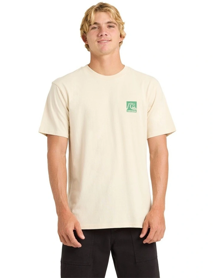 Bubble Box T-shirt in Bone White image 1