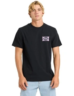Starfish Stamp T-shirt in Black