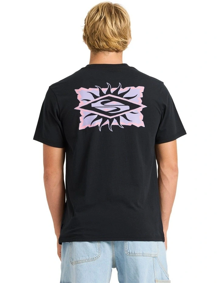 Starfish Stamp T-shirt in Black image 2