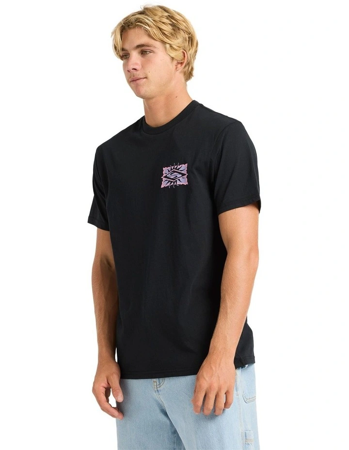 Starfish Stamp T-shirt in Black image 3