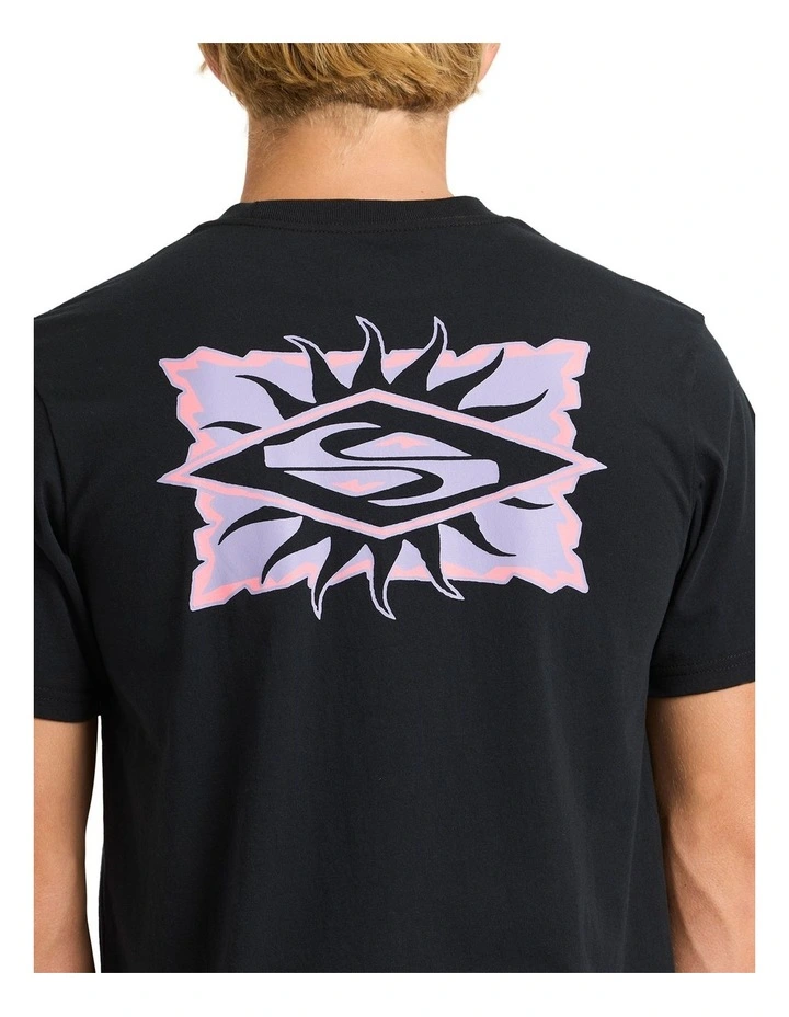 Starfish Stamp T-shirt in Black image 4