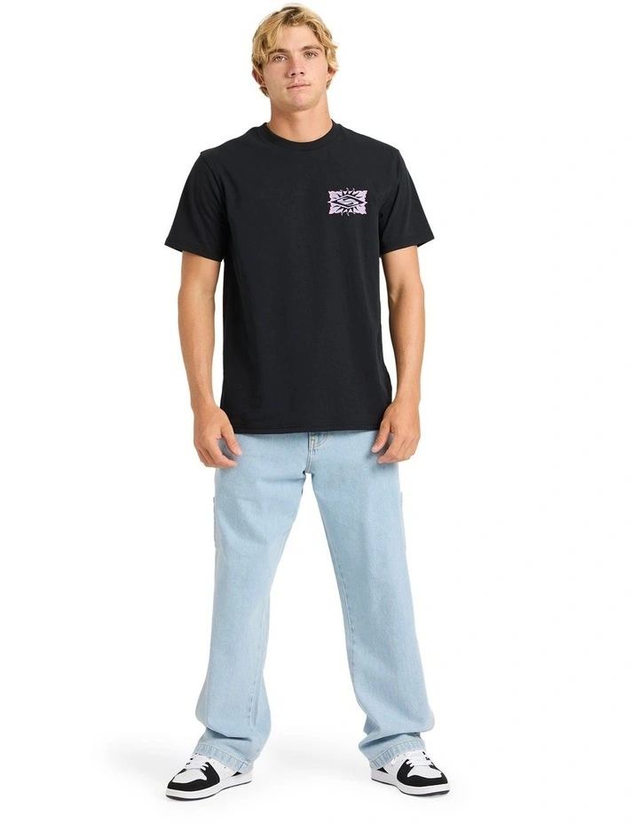 Starfish Stamp T-shirt in Black image 5