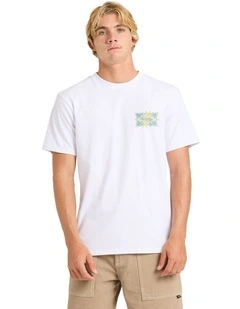Starfish Stamp T-shirt in White