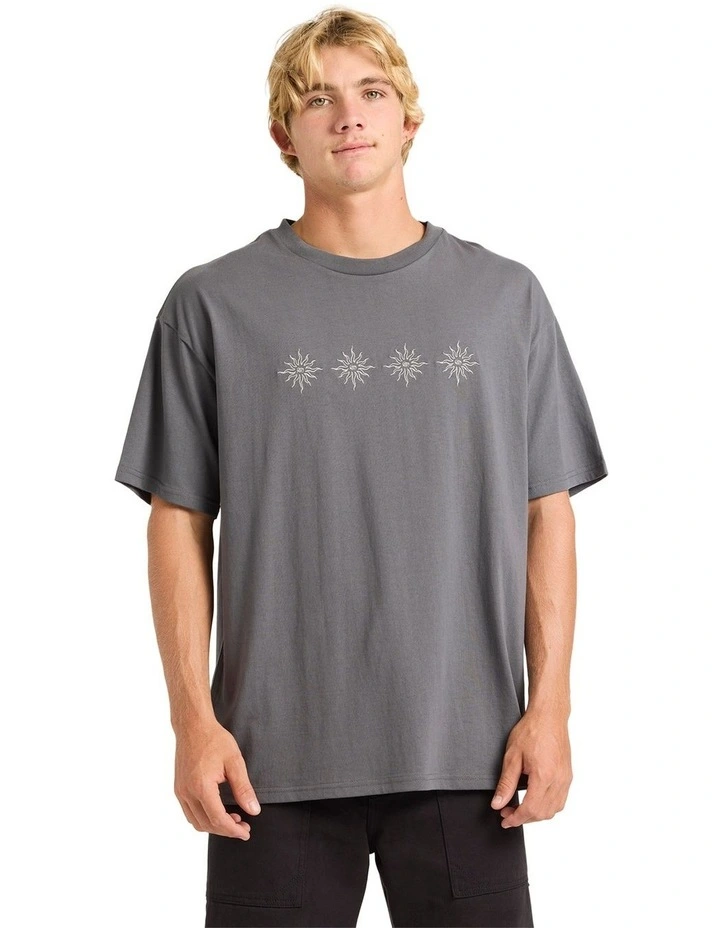 Static Sun T-shirt in Iron Gate image 1