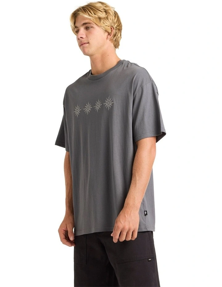 Static Sun T-shirt in Iron Gate image 3