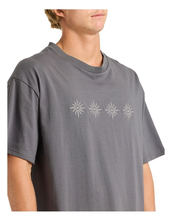 Static Sun T-shirt in Iron Gate image 4