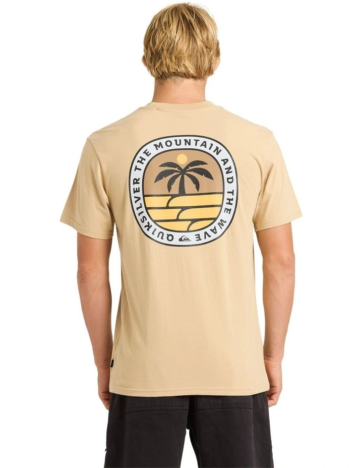 One Palm T-shirt in Khaki image 2