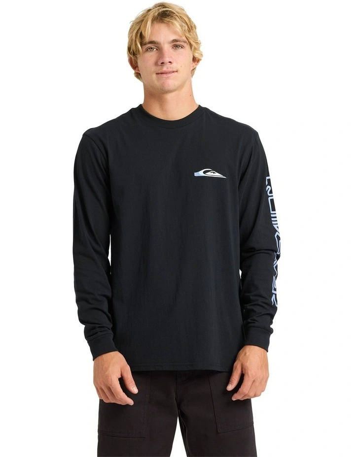 Wrap Drive Long Sleeve T-shirt in Black image 1