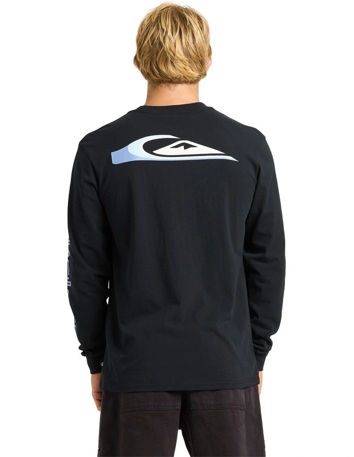 Wrap Drive Long Sleeve T-shirt in Black image 2