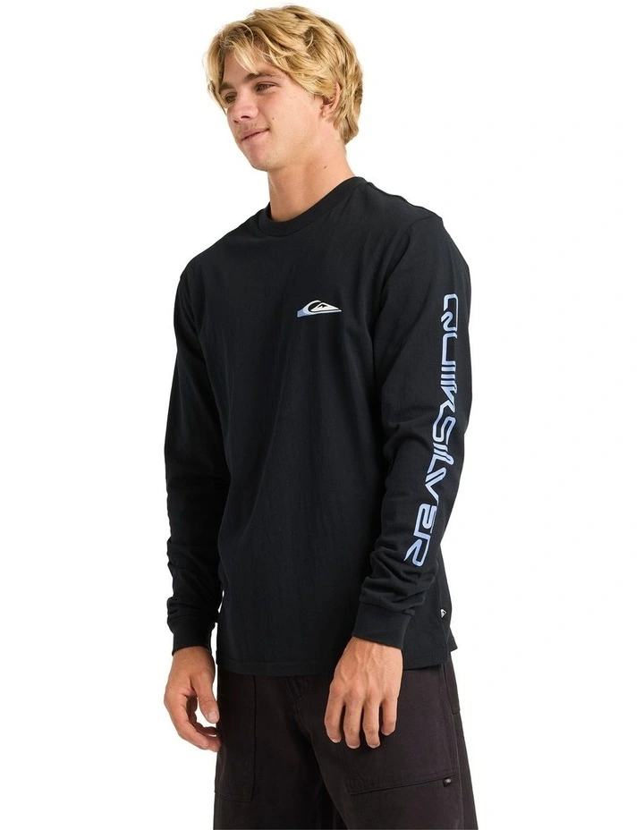 Wrap Drive Long Sleeve T-shirt in Black image 3