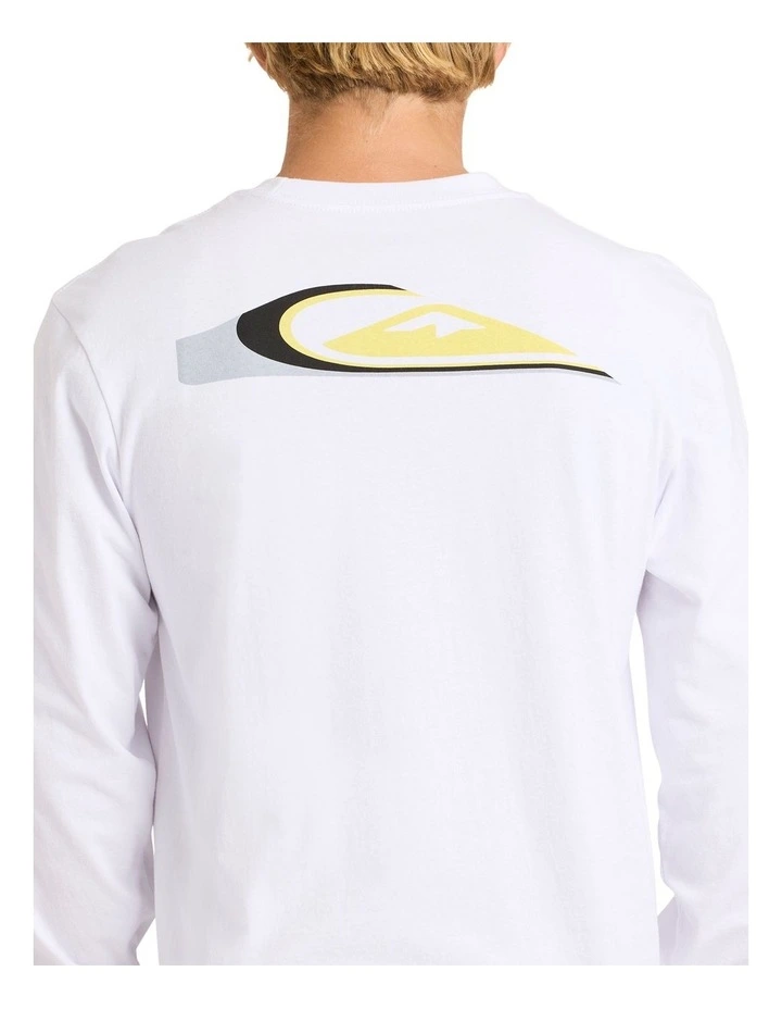 Wrap Drive Long Sleeve T-shirt in White image 4