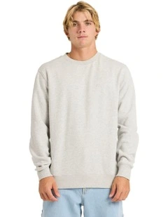 Salt Water Crew Neck Top Light Grey Heather