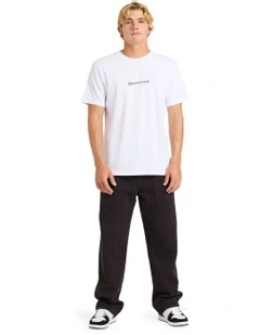 Qs Rushed Logo T-Shirt White