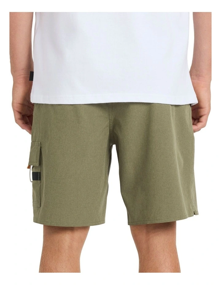 Azimuth Hybrid Shorts in Olive image 2