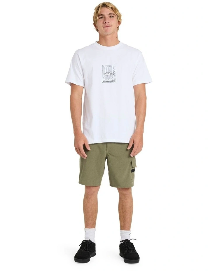 Azimuth Hybrid Shorts in Olive image 5