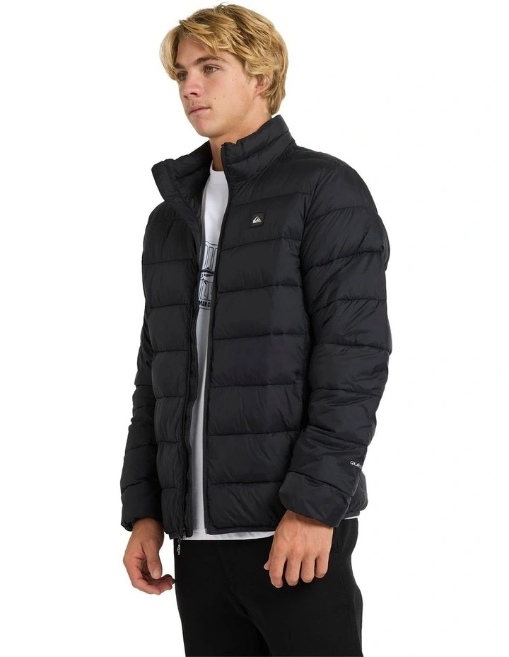 First Light Puffer Jacket in Black image 3