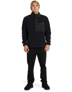 South Sherpa Fleece Jumper Black