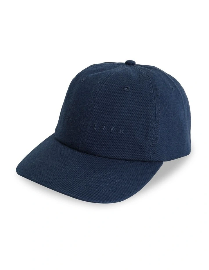 Decades Cotton Cap in Dark Denim image 2