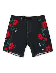 Surfsilk Arch 18 Boardshorts Black Street Floral Arch