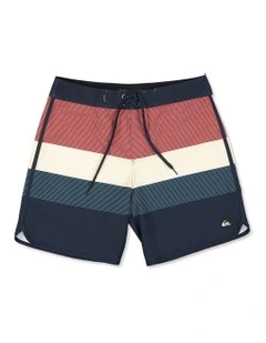 Surfsilk Scallop 18 Boardshorts Dark Navy Tijuana