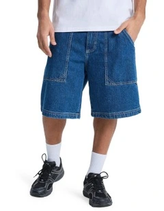 Mercury Denim Shorts Stone Indigo