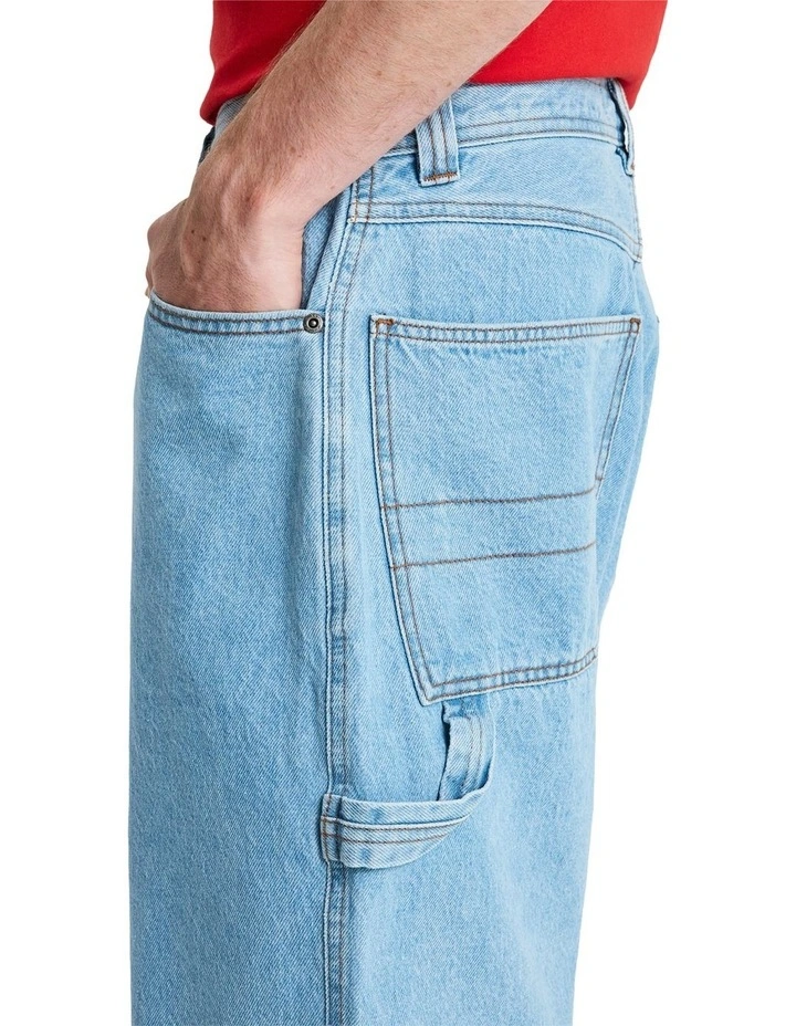 YG Baggy Denim Shorts Indigo Light image 4