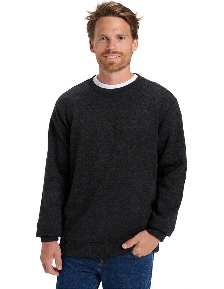 Keller Crew Neck Top Black Heather image 1