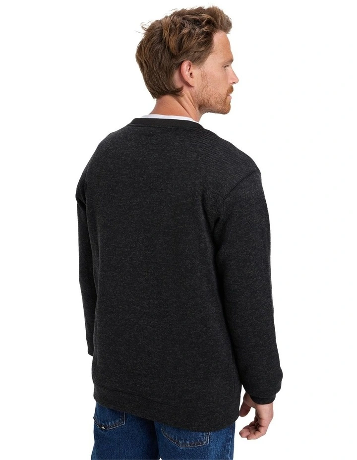 Keller Crew Neck Top Black Heather image 2