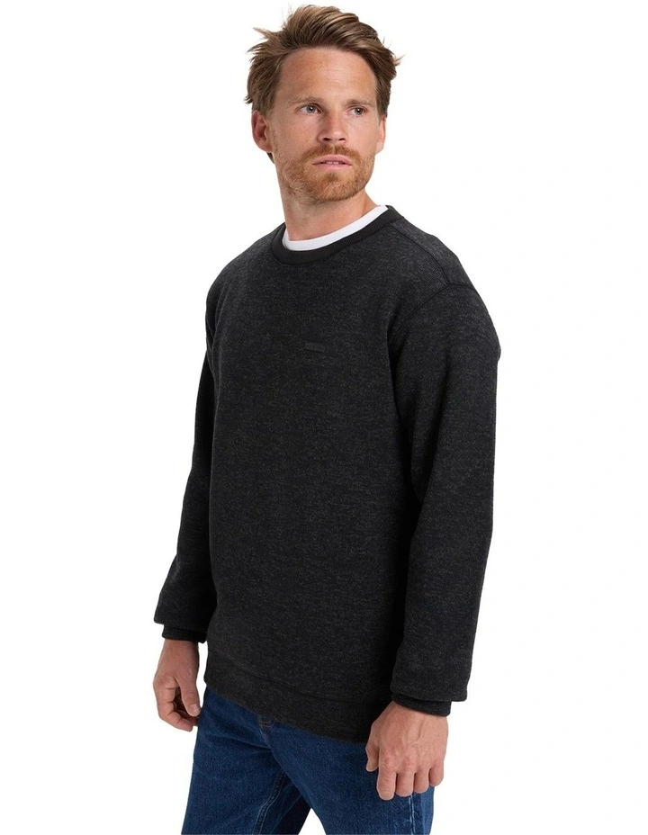 Keller Crew Neck Top Black Heather image 3