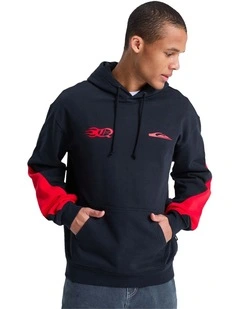 Mercury Trident Pullover Hoodie in Black