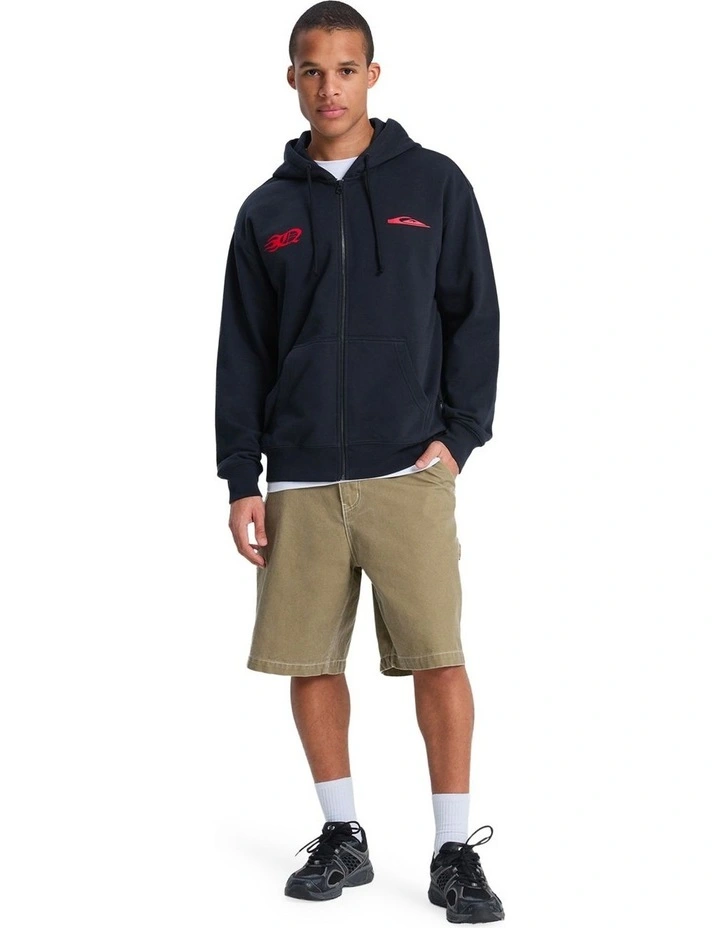 Mercury Trident Zip Up Hoodie in Black image 5