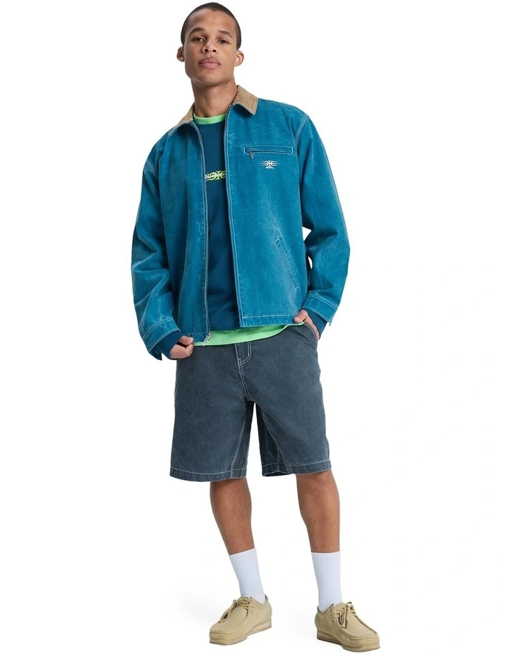 Sharper Pad Unlined Workwear Jacket in Dark Denim image 5