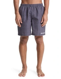 Mercury Volley 18 Swim Shorts Black Mercury Mini Check
