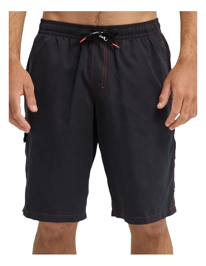 Young Gun Last Stance Volley Swim Shorts 21 in Black image 4