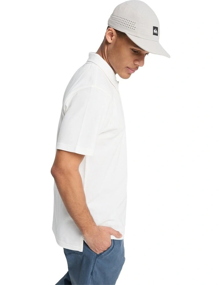 Mw Pique Polo Short Sleeve Shirt Snow White image 3