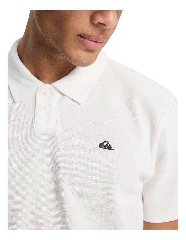 Mw Pique Polo Short Sleeve Shirt Snow White image 4