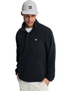 No Destination Half Zip Fleeece Jumper Black