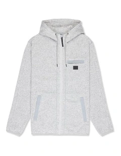 Keller Outdoor Zip Up Hoodie Light Grey Heather