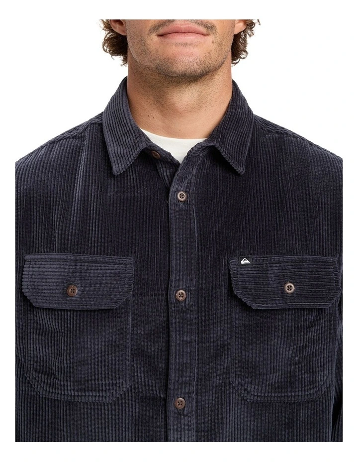 Venturo Cord Long Sleeve Shirt in India Ink image 4