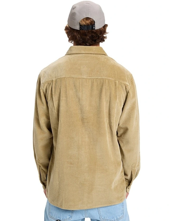 Venturo Cord Long Sleeve Shirt in Sponge image 2