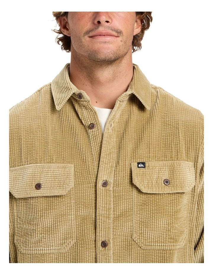 Venturo Cord Long Sleeve Shirt in Sponge image 4