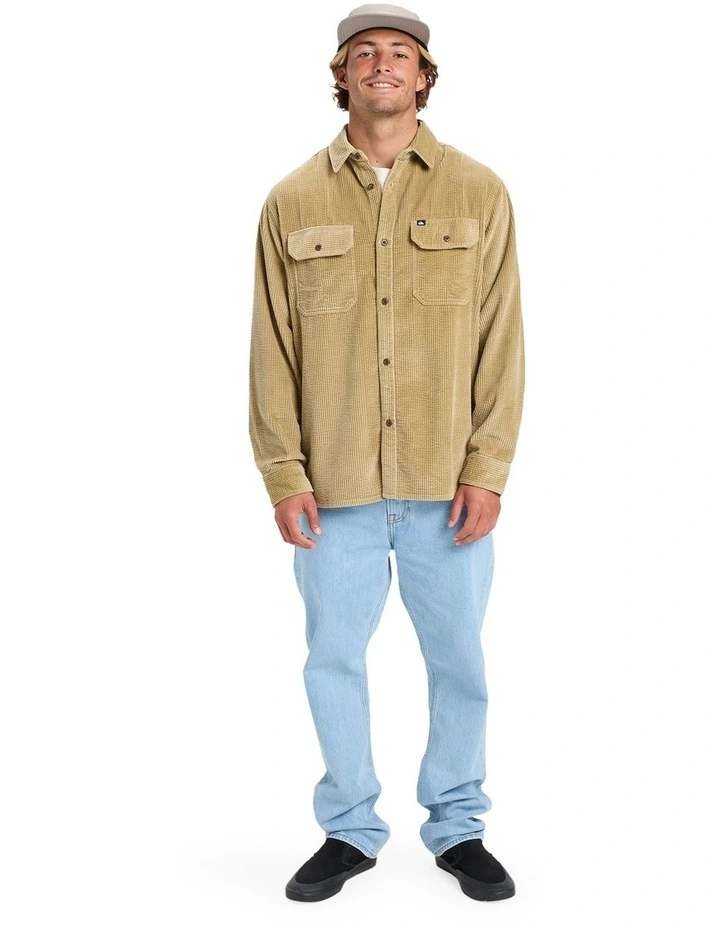 Venturo Cord Long Sleeve Shirt in Sponge image 5
