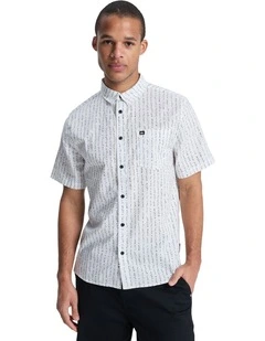 Apero Classic Short Sleeve Shirt in Bone White