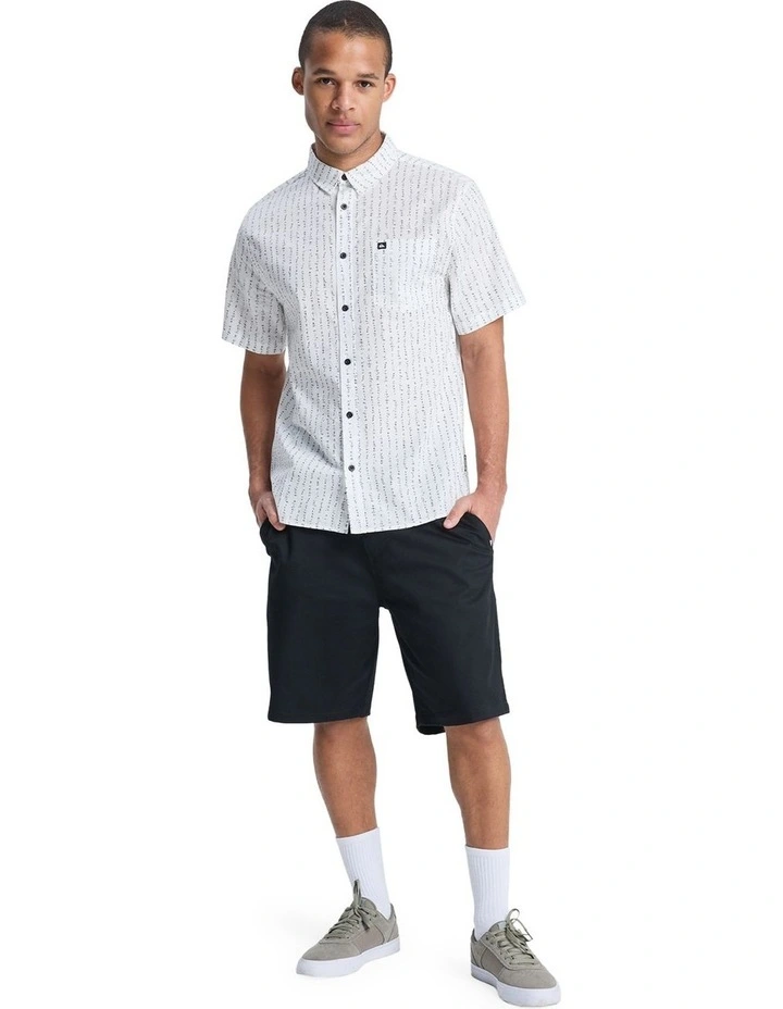 Apero Classic Short Sleeve Shirt in Bone White image 5