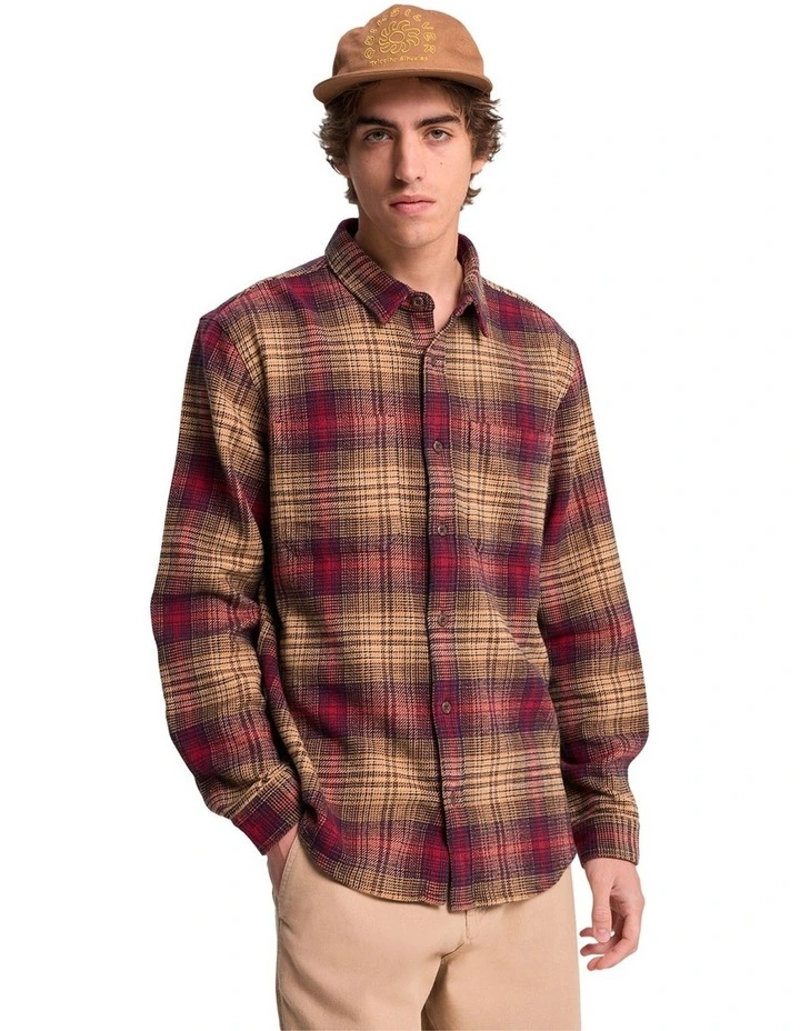 DNA Flannel Shirt in Tobacco Check image 1