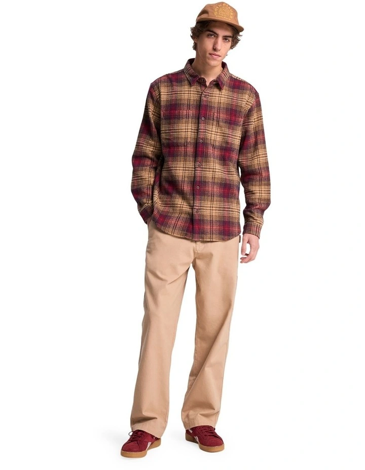 DNA Flannel Shirt in Tobacco Check image 5